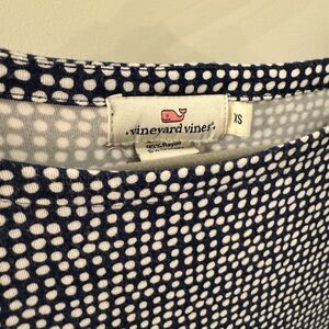 Vineyard Vines Navy Polka Dress XS